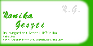 monika geszti business card